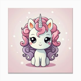 Cute Unicorn 367 Canvas Print