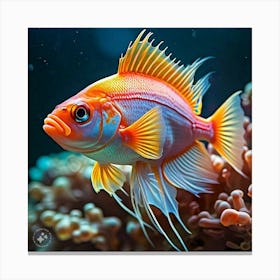 Red Emperor Fish Canvas Print