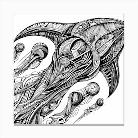 Psychedelic Drawing Canvas Print