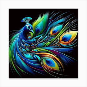 Peacock 1 Canvas Print