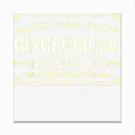 Funny Christmas Baking Group Gingerbread Company Cookies Canvas Print