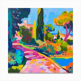 Abstract Park Collection Buen Retiro Park Buenos Aires 1 Canvas Print