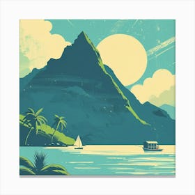 A Tahiti In French Polynesia Minimal Illustratio 1720357241 3 Canvas Print