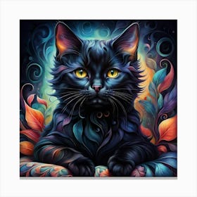 Black Cat 1 Canvas Print