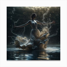 Underwater Dancer Canvas Print