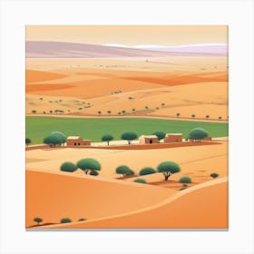 Desert Landscape 48 Canvas Print