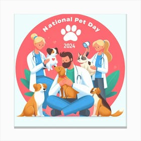 National Pet Day 7 Canvas Print