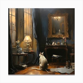 Cat In The Room Canvas Print