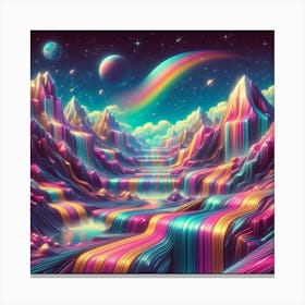 Psychedelic Landscape Canvas Print