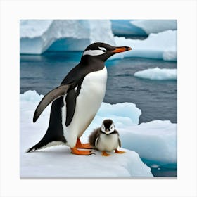 Antarctic Penguins 8 Canvas Print