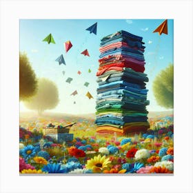 Stack Of Clothes 1 Canvas Print