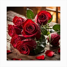 Red Roses 4 Canvas Print