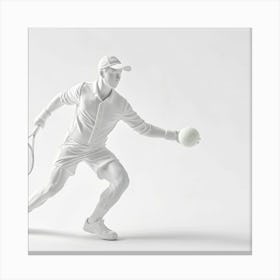 Tennis Player In Action 3 Canvas Print