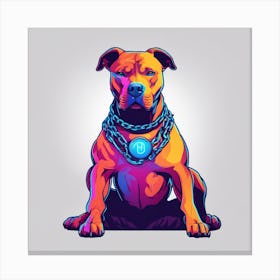 Pit Bull grrr Canvas Print