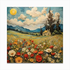 Blooming meadow Canvas Print
