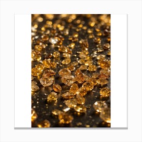 Golden Diamonds Canvas Print