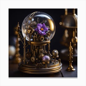 Steampunk Flower Canvas Print