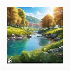 Landscape Painting 218 Canvas Print