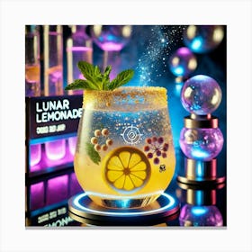 A Futuristic Drink Called Lunar Lemonade, A Refres (1) Canvas Print