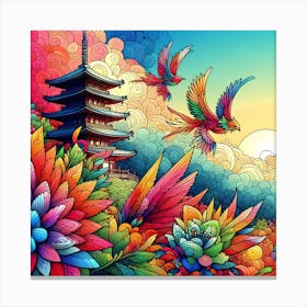 Asian Painting Canvas Print