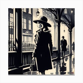 London Street Scene 10 Canvas Print