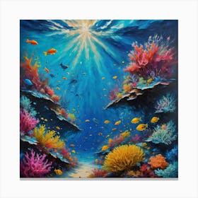 Under The Sea art painting Canvas Print