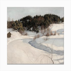 'Snowy Valley' Canvas Print