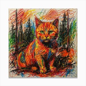 Orange Tabby Cat Canvas Print