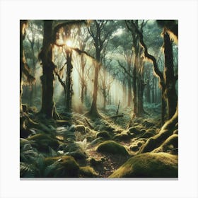 Mossy Forest 1 Canvas Print