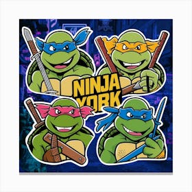 Teenage Mutant Ninja Turtles 3 Canvas Print