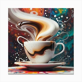 Coffee Painting 5 Canvas Print