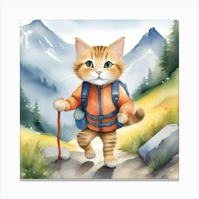 Kitty's Long Trek Canvas Print