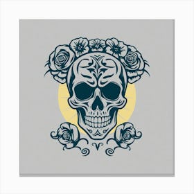 Day Of The Dead Skull 5 Canvas Print