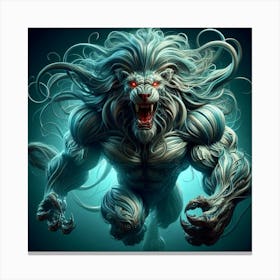 Charging Lion 1 Canvas Print