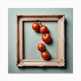 Tomatoes In A Frame 2 Canvas Print