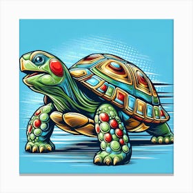 Colorful Turtle Canvas Print