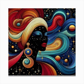 Lumira Celestial Portrait Canvas Print