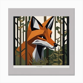 Fox In The Woods 16 Canvas Print