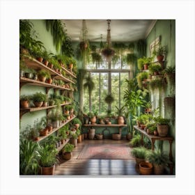 Room Full Of Plants Canvas Print