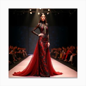 Red And Black Gown Lienzos