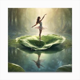 Ballerina In The Forest Canvas Print