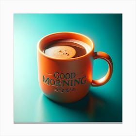 Good Morning coffee mug 2 Canvas Print