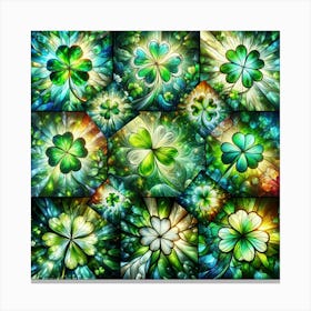 Shamrocks Canvas Print