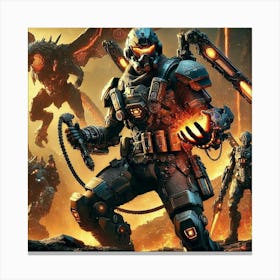 Kaiju Handlers Canvas Print