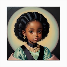 'The Little Black Girl' Canvas Print