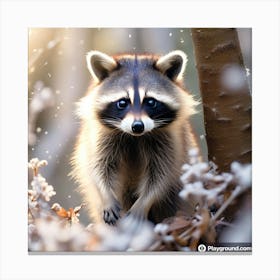 Raccoon Canvas Print