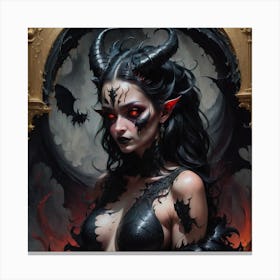 Demon Woman 4 Canvas Print