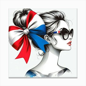 French girl 3 Canvas Print