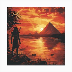 Egyptian Sunset Canvas Print