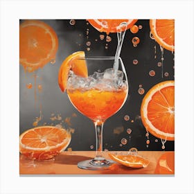 Aperol Wall Art Inspired By Image 4 Canvas Print